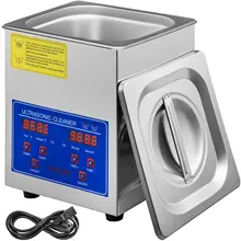 VEVOR 1.3L Digital Ultrasonic Cleaner Timer Tank Heater Bath Jewellery Cleaning