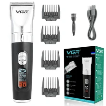 VGR Adjustable 5-speed cordless hair clipper professional electric beard hair trimmer for men rechargeable hair cutting machine