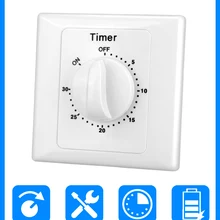 WINSOME Time Switch Light Switch Sockets Countdown Timer 220V Switch Digital Timer Control Switch Socket Cover Plate Home