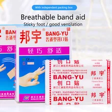 Waterproof Band-Aid 100 Pieces Waterproof Breathable Non-Woven Wound Stickers Economical