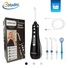 Waterpulse V500 Oral Irrigator Rechargeable Water Floss Portable Dental Water Flosser Jet Pick Cordless Waterproof Teeth Cleaner