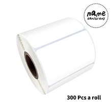 White DIY Blank Stickers for Waterproof Writing Stickers Reusable Blank Sticker for Food Box Storage Box Stationery Seal Labels