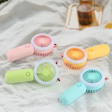 Wholesale Portable Handheld Charging Small Fan 2022 New Night Light Cartoon Summer Wind Mini Fan Manufacturer