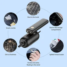 Wireless Small Vacuum Cleaner Rechargeable Multifunctional Car Dust Cleaner Foldable Home Appliance for Automobile Household