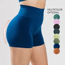 Women High Waist Shorts Push Up Scrunch Butt Fashion Shorts Running Sports Short Pants Elastic Yoga Leggings Dropshipping