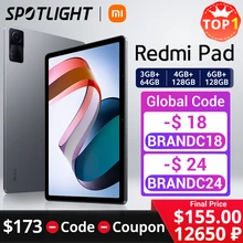 銆怶orld Premiere銆慓lobal Version Xiaomi Redmi Pad Mi Tablet 64GB/128GB MediaTek Helio G99 90Hz 10.61" 2K Display 8000mAh Battery