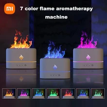Xiaomi 250ml Home Flame Humidifier Aroma Diffuser Essential Oil Diffuser USB Portable Air Humidifier with LED Night Light Lamp