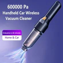 Xiaomi 600000 Pa Handheld Car Wireless Vacuum Cleaner Super Suction Cordless Auto Vacuum Home Car Dual Use Mini Vacuum Cleaner