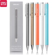 Xiaomi Deli Metal Sign Pen Gel Ink Pen 9.5mm Signing Stylo PREMEC Smooth Refill MiKuni Japan Ink Caneta OEM Black Blue Ink