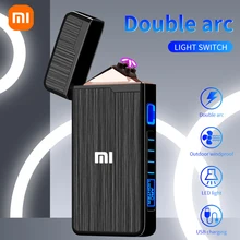 Xiaomi Electric Lighter Plasma Dual ARC Windproof Flameless Lighter USB Rechargeable Lighter For Gift Touch Sensor Lighter