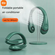 Xiaomi Hanging Neck Fan Portable Folding Bladeless Ventilador USB Rechargeable Fan 360 Degree Air Conditioning Fan Sport