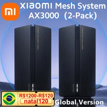 Xiaomi Mesh System AX3000 (2-Pack) Global Version Wifi Router Repeater Extend Gigabit Amplifier WIFI 6 IPv6 WPA3