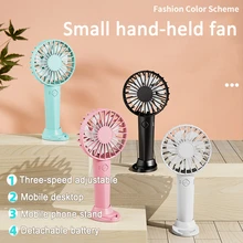 Xiaomi Mini Strong Wind Handheld Fan Portable USB Rechargeable Small Desk Fan With Base Mute Cooling Fans for Outdoor Home car