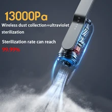 Xiaomi New 13000PA Car Vacuum Cleaner Wireless Charging Handheld Mini Vacuum Cleaner Portable Multifunction Vacuum Cleaner