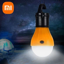 Xiaomi Portable Lighting Lantern Tent Bulb Emergency Lamp Waterproof Hanging Flashlight Camping Light AAA Batteries Powered