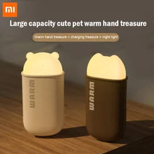 Xiaomi Rechargeable Winter Portable Mini USB Hand Warmer Pocket Mobile Power Hands Warmer with Night Light Quick Heating Outdoor