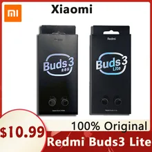 Xiaomi Redmi Buds 3 Lite CN and Global Version Bluetooth 5.2 True Wireless Headset Touch IP54 18 Hours Battery Noise Reduction