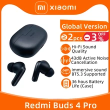 Xiaomi Redmi Buds 4 Pro TWS Earphone Bluetooth 5.3 Active Noise Cancelling 3 Mic Wireless Headphone 36 Hours Life For Xiaomi 12S