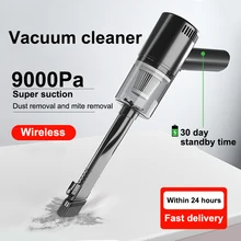 Xiaomi Wireless Car Vacuum Cleaner 9000PA Portable High Power Car USB Rechargeable Handheld Vacuum Cleaner Home Cleaning Tools