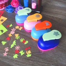 free ship flower furador 5/8'' 1.5cm diy paper cut Eva Foam Maker puncher scrapbooking labor saving for kid hole punch