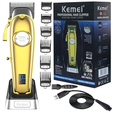 kemei K53S all metal cord/cordless barber hair clipper professional hair trimmer for men beard hair cutting machine electric set