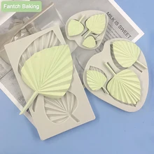 new Leaf Mold Food Decoration Pink Silicone Fondant Chocolate For Cake Cookie Baking Gumpastes Hand Candle Soap Resin Moulds