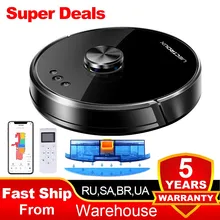 (promocode:AEC888) Robot Vacuum Cleaner Liectroux XR500 Laser Lidar Navigation 6500pa Multi-Floor Map Wet Mopping APP No-Go Zone