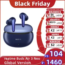realme Buds Air 3 NEO TWS Earphone Bluetooth 5.2 AI ENC Noise Cancelling Wireless Earphone 30 Hours Battery Life For GT NEO 3