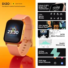 realme Techlife DIZO Watch 2 Sports Smart Watch 1.69 inch Full Touch Screen Waterproof Bluetooth Smartwatch Men Women